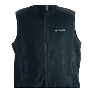 Columbia Fleece Mock Neck Vest Sz Large